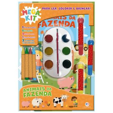 Imagem de Livro - Animais da fazenda - Ler, colorir e brincar