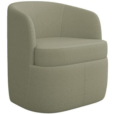 Imagem de Poltrona Decorativa Giratória Para Sala De Estar Siena K01 Bouclê Verde - Lyam Decor