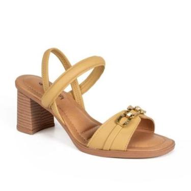Imagem de Sandália Mississipi de Salto Bloco Feminina MF761-Feminino
