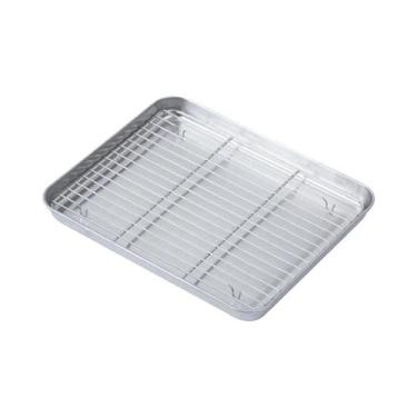 Imagem de Assadeira De Aço Inoxidável Com Grelha Para Bolo, Churrasco, Assar, Gr