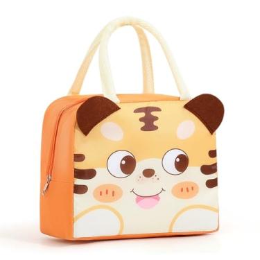 Imagem de Bolsa térmica de desenho animado – Bolsa térmica portátil reutilizável para trabalho, escritório, piquenique e praia