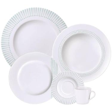 Imagem de Aparelho De Jantar Tramontina Monocroma Em Porcelana Decorada 20 Peças 96589054