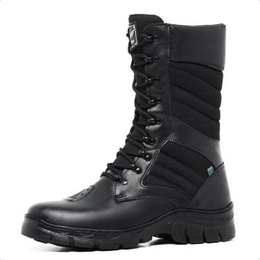 Imagem de Coturno Militar Masculino Detalhe Matelassê Solado Borracha Antiderrapante Palmilha Macia em Gel-Masculino