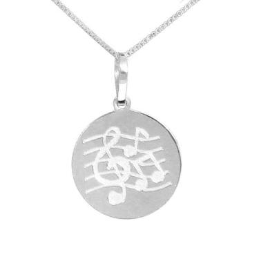 Imagem de Colar Partitura Música Coleção Hobbies Prata 925 - Sam Joias