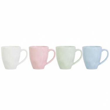 Imagem de Kit 4 Caneca Chá Café Orgânico Cores 312 ml Germer Porcelana - Germer 