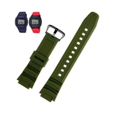 Imagem de Pulseira De Silicone À Prova d'Água Para Relógios Casio W218h AE-1200 
