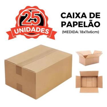 Imagem de 25 Caixas De Papelão Para Envios Pac Mini 18X11X6 - Db