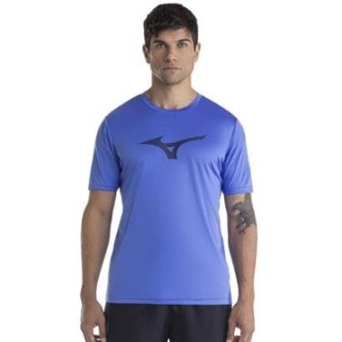 Imagem de Camiseta Mizuno Run Spark Masculina - Azul P-Masculino
