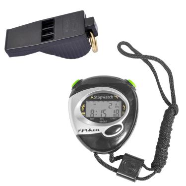 Imagem de Kit 1 Cronometro Poker Digital Start+1 Apito Poker Profissional Tucano 3 Camadas de Ar 116 Decibéis