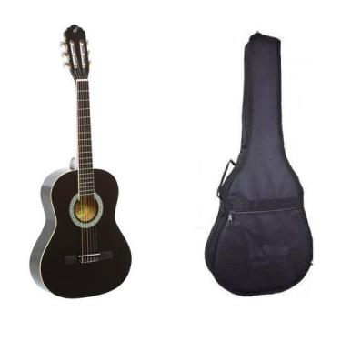 Imagem de Violão Infantil Giannini N6 Nylon 3/4 (36") Preto + Capa