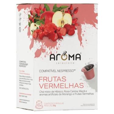Imagem de Aroma Selezione Cápsulas De Chá Frutas Vermelhas Compatível Com Nespresso Contém 10 Cápsulas