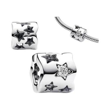 Imagem de Pingentes De Prata Lua, Estrela E Sol Para Pulseira 925, Joias DIY Par