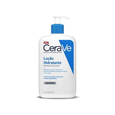 Imagem de CeraVe Loção Hidratante Corporal com 3 Ceramidas e Ácido Hialurônico, Hidratação 24h, Textura Fluida para Pele Seca a Extra Seca, Sem Perfume, Rápida Absorção, 473ml