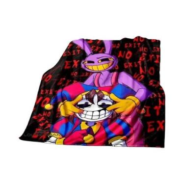 Imagem de Cobertor Digital Circus Cartoon De Flanela Quente E Confortável Para S