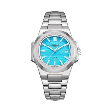 Imagem de Relógio Mecânico Masculino À Prova d'Água Em Aço Inoxidável Luminoso C