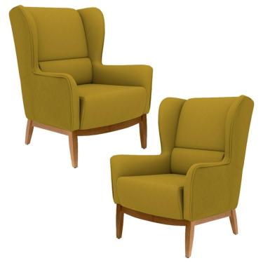 Imagem de Kit 2 Poltronas Milena B260 Mostarda