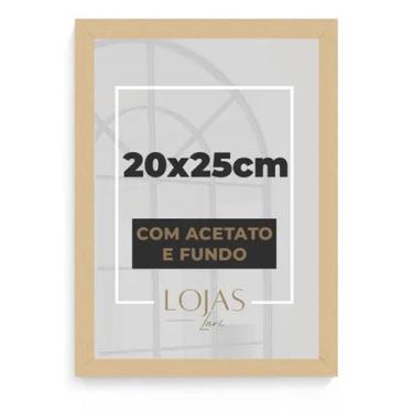 Imagem de Kit 2 Molduras Quadro 20x25cm Com Acetato Foto Poster Retrato - Pinus 