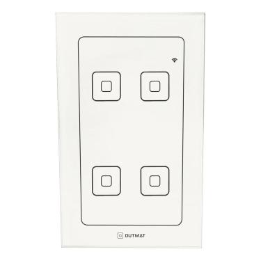 Imagem de Interruptor Inteligente Touch 4 Teclas Wi-Fi - Alexa Celular