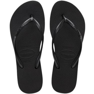 Imagem de Chinelo havaianas slim fc, Preto, 38