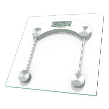 Imagem de Balança Digital Corporal Vidro Ate 180kg Banheiro Academia - oasis