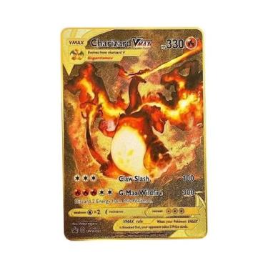 Imagem de Cartão Metálico Pokémon De 10.000 Pontos Arceus Charizard Mewtwo Vmax 