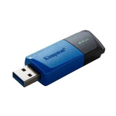 Imagem de Pen Drive 64GB Kingston Data Traveler Exodia M, USB 3.2, Preto e Azul - DTXM/64GB-Unissex