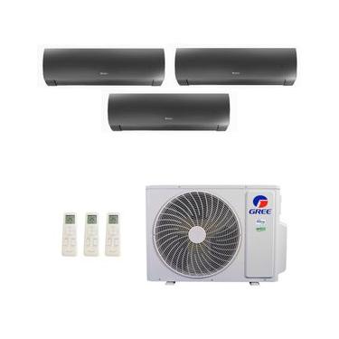 Imagem de Ar-Condicionado Multi Split Inverter Gree 30.000 (1x Evap HW 9.000 + 2x Evap HW 18.000) Quente/Frio 220V
