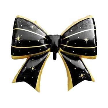 Imagem de Balão De Folha Fosca Listrado Com Laço Para Crianças, Decoração De Fes