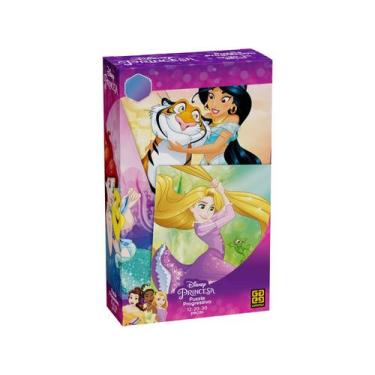 Imagem de QUEBRA-CABEÇA Cartonado Princesas Progres 12/20/30 Peças - Grow