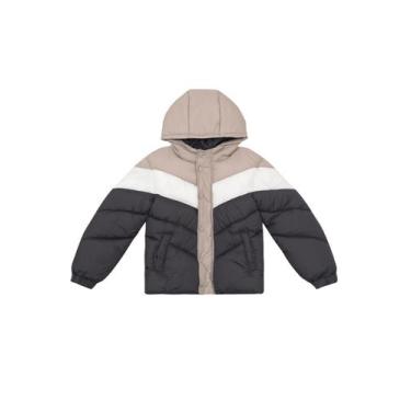 Imagem de Jaqueta Puffer infantil menino Mundi, Marrom, 8