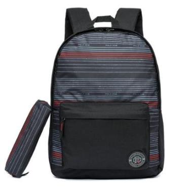 Imagem de Mochila Estojo Masculina Casual Reforçada Escolar 14 Litros-Masculino