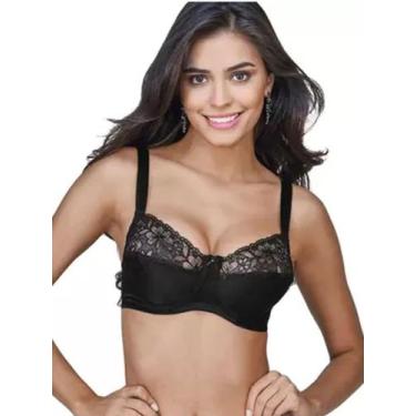 Imagem de Sutiã DeMillus Taça C Baroneza 074600 Até 52., Preto, 44