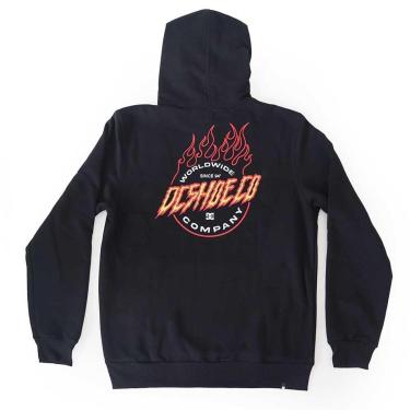 Imagem de Moletom DC Shoes Canguru Fiery - Preto-Masculino