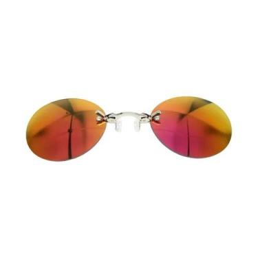 Imagem de Óculos De Sol Vintage Redondos Sem Aro Com Clip Para Nariz Matrix Morp