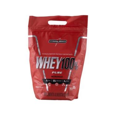Imagem de Whey 100% Pure - 907g Refil Morango - IntegralMédica - Integral Médica