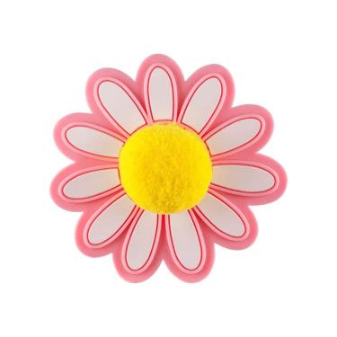 Imagem de Apontador Duplo Tris Holic Margarida com Pompom anti-stress para Lápis Normais e Jumbo 01 Unidade