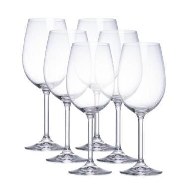 Imagem de Jogo 6 taças vinho tinto Gastro cristal 450ml -Bohemia, 3 meses por de