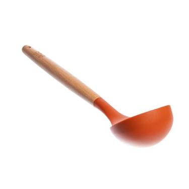 Imagem de Concha Cucina Silicone Cabo em madeira de faia Terracota -Fracalanza, 