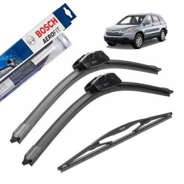 Imagem de Limpador Parabrisa Honda CR-V CRV 2008 2009 2010 + Traseira - Bosch - 