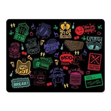Imagem de Mouse pad Gamer Momentos Migos Neon - Fábrica Geek