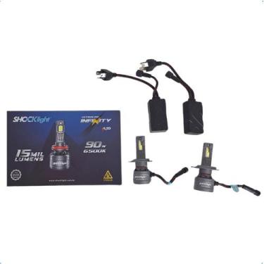 Imagem de Kit Lâmpada Ultraled Infinity H4 6500k 15000LM ShockLight - 000597