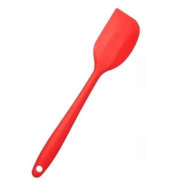 Imagem de Espátula Pão Duro Fechada Raspadora De Silicone 27cm - - Eco, Vermelha