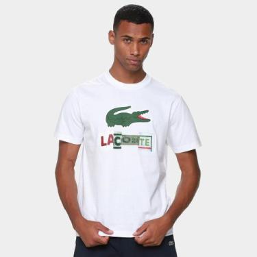 Imagem de Camiseta Lacoste Casual Masculina, Branco, GG