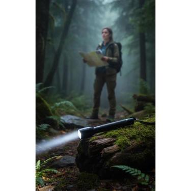 Imagem de Lanterna LED Potente Alumínio Compacta Pilha Luz Branca - Congratulati