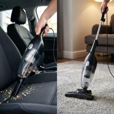 Imagem de Aspirador de Pó Vertical 2 em 1 com Fio Satrtools 600W 220V 1,2L 13Kpa