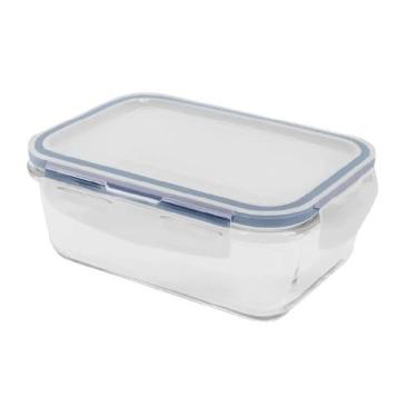 Imagem de Pote de Vidro 350ml tampa Hermética Marmita Forno freezer - 123 til
