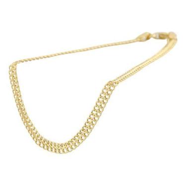 Imagem de Pulseira Feminina Lacraia 17 Cm Ouro 18k 750 Diâmetro:17 cm/AmareloCom