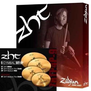 Imagem de Kit de Pratos Zildjian Zhtp4p-9 14 Hh + 16 Crash + 18 + 20