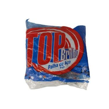 Imagem de Esponja Palha de aço grossa TOP BRILHO remover ferrugem 25gr