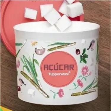 Imagem de Tupper redondinha floral açúcar da tupperware 